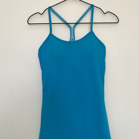 lululemon athletica Tops - LULULEMON | Women's Power Y Tank | 6 Blue EUC